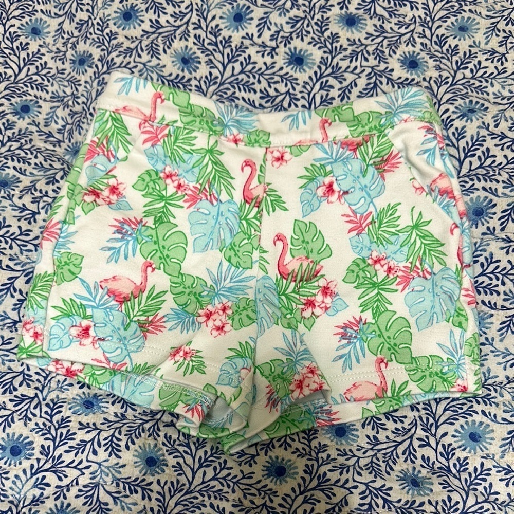 EUC Janie and Jack 3-6 Months‎ Flamingo Tropical Shorts